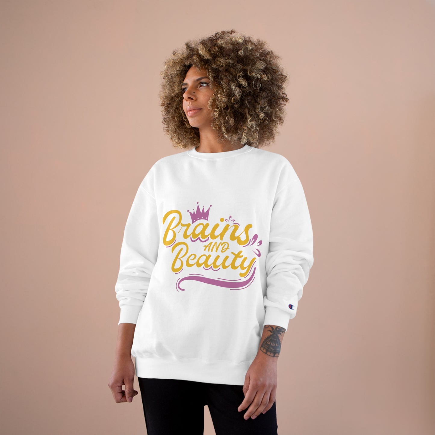 Brains & Beauty Champion Sweatshirt - The Nerd Brands