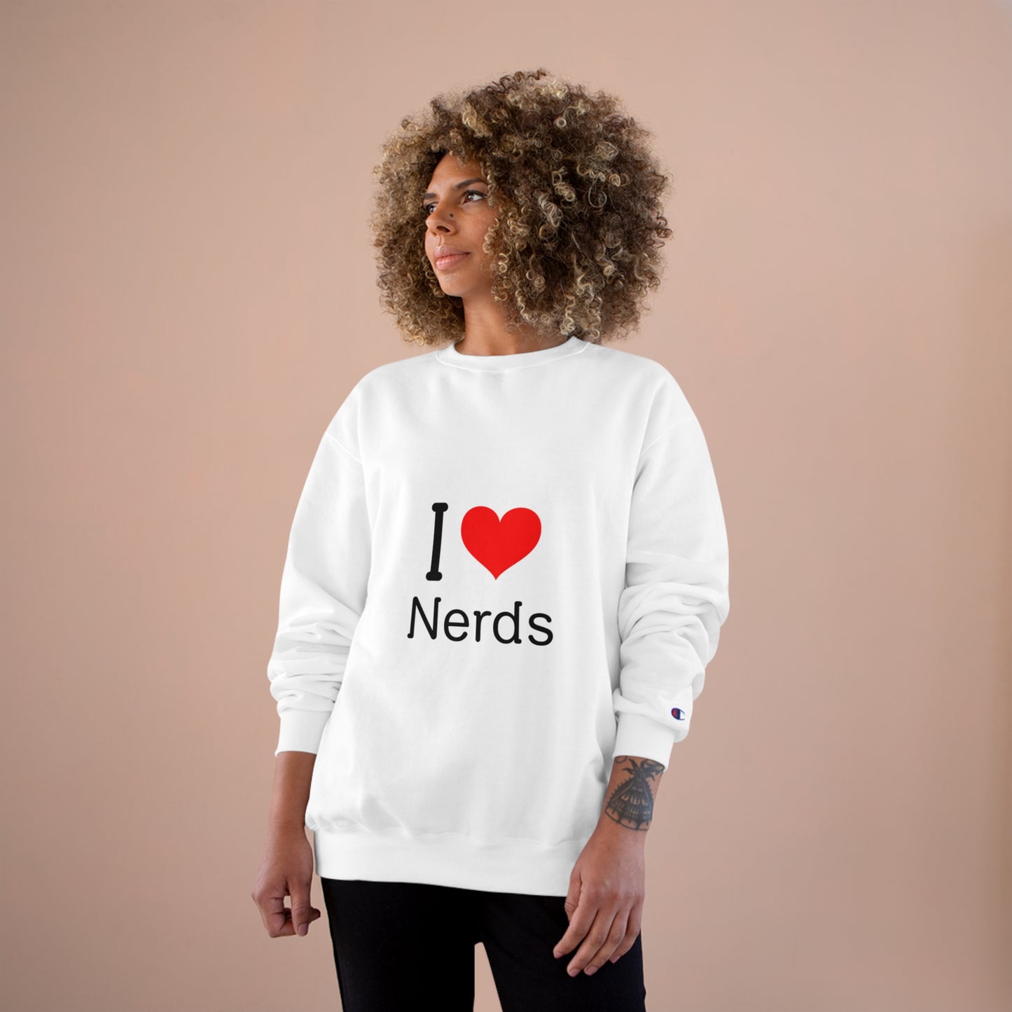 Unisex I Love Nerds Champion Sweatshirt - The Nerd Brands