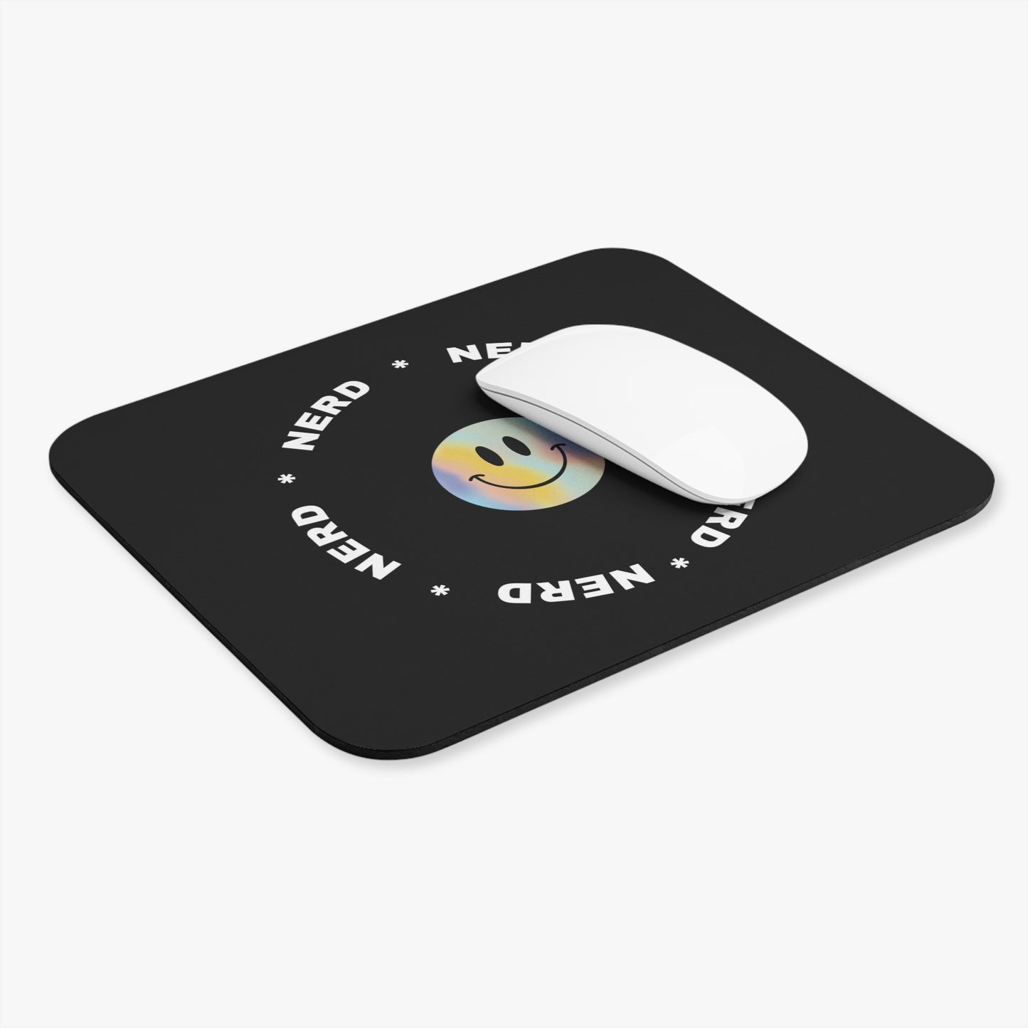 Smiley Nerd Mouse Pad (Rectangle) - The Nerd Brands