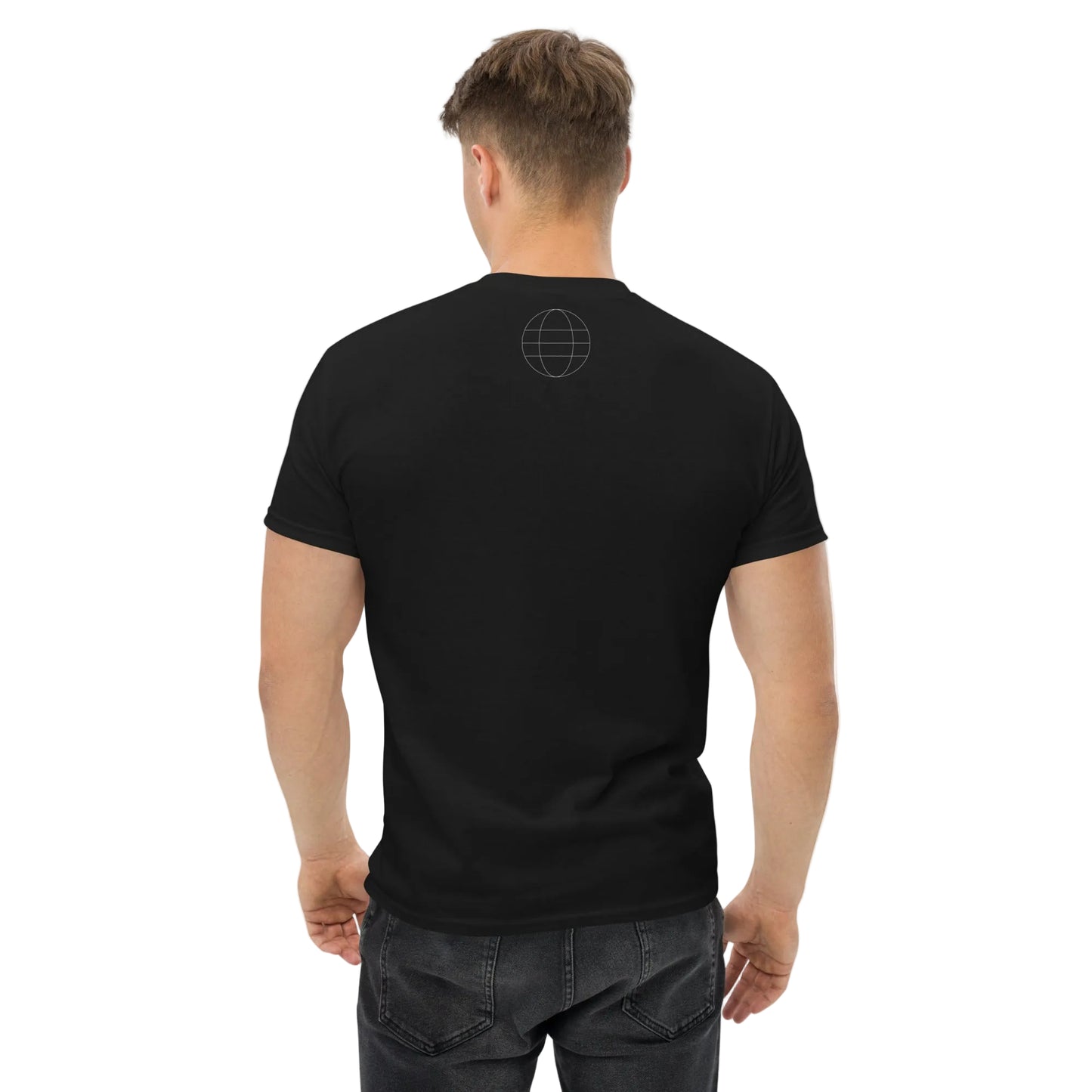 Soccer Nerd black t-shirt for soccer fans back