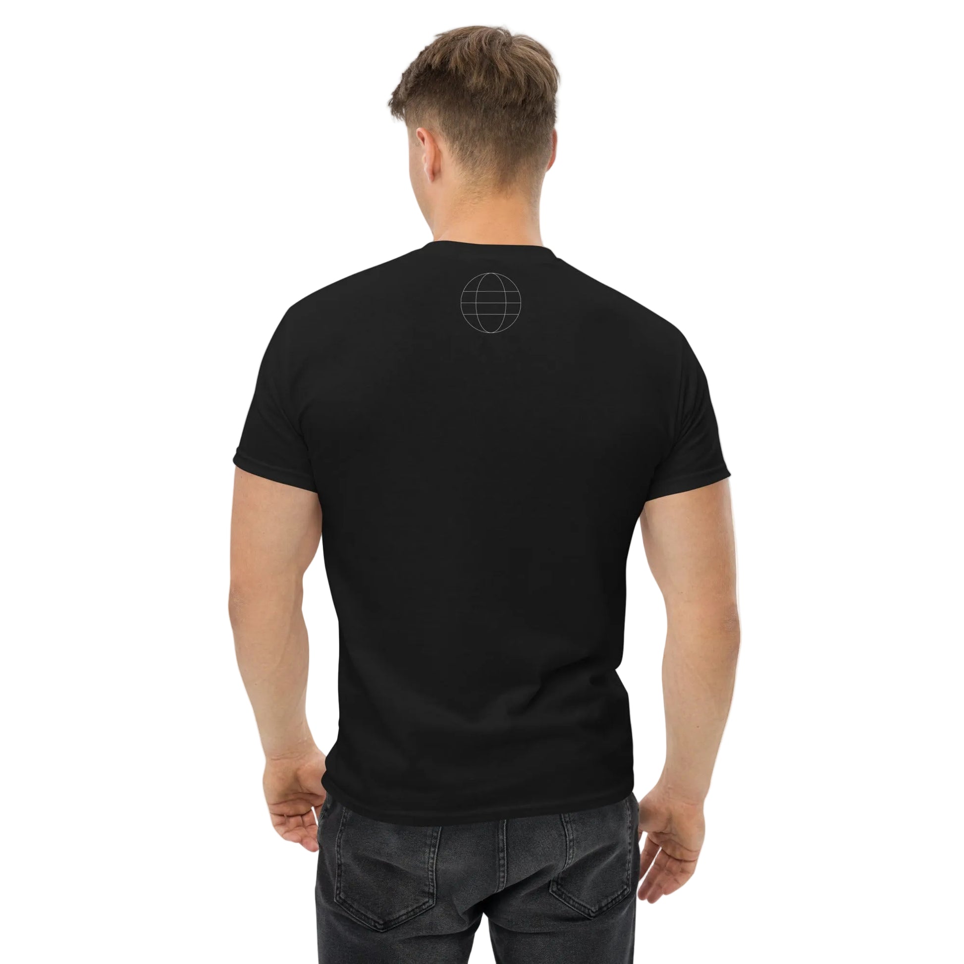 Soccer Nerd black t-shirt for soccer fans back