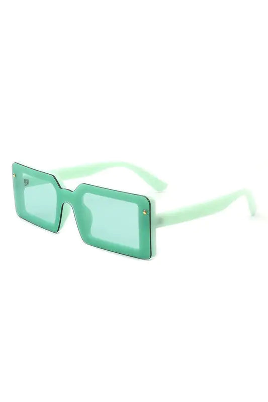 Rectangle Retro Flat Top Sunglasses