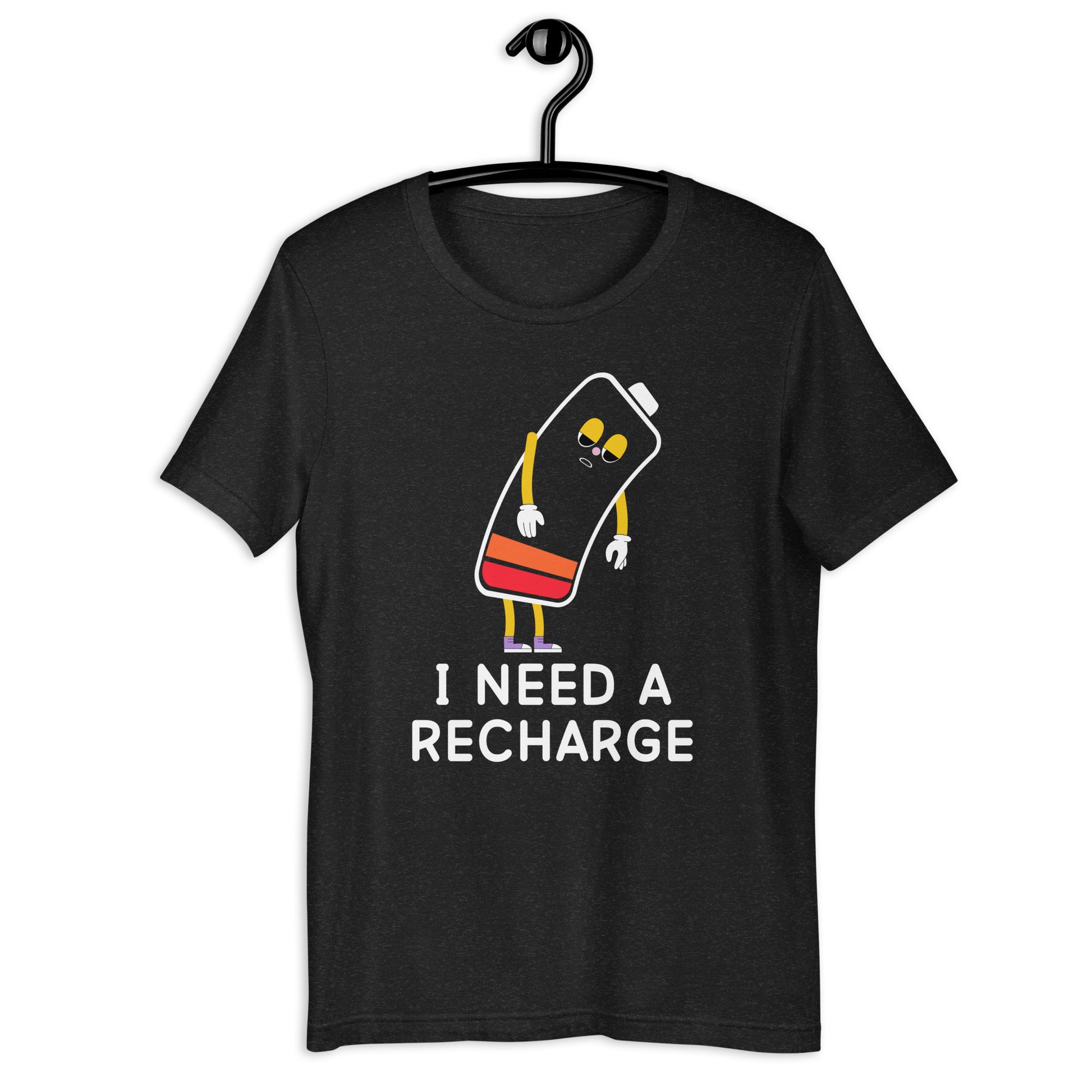 "I Need A Recharge" Unisex Cotton T-Shirt - The Nerd Brands