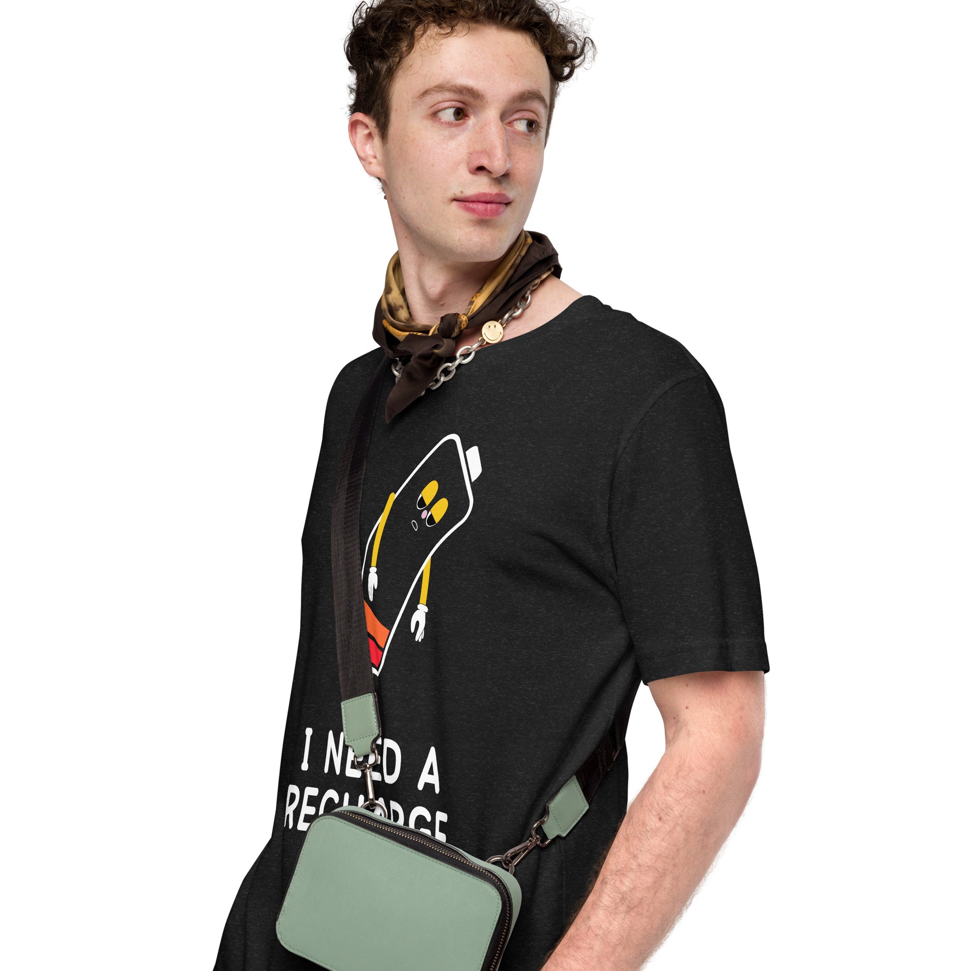 "I Need A Recharge" Unisex Cotton T-Shirt - The Nerd Brands