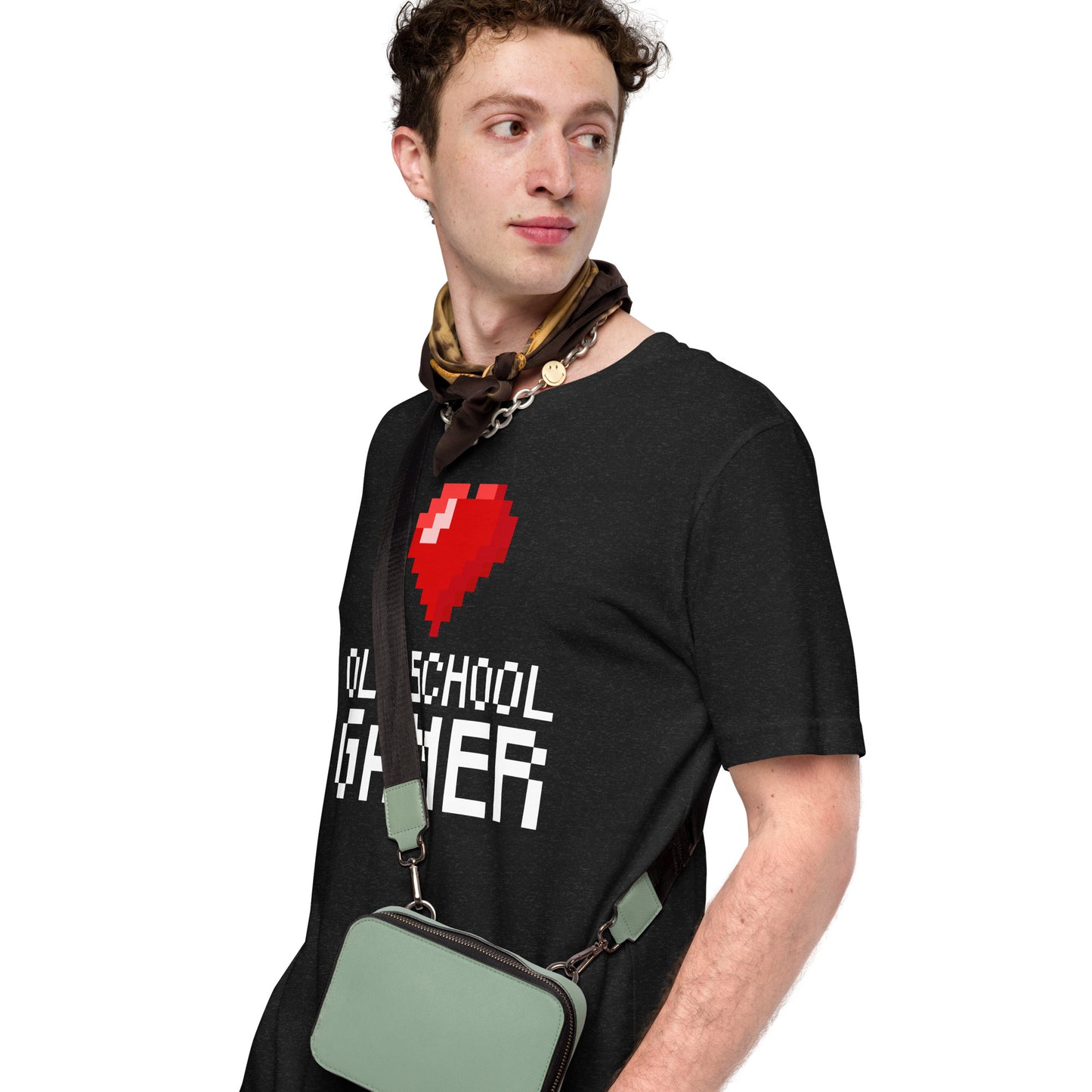 "Old School Gamer" Unisex Cotton T-Shirt - The Nerd Brands