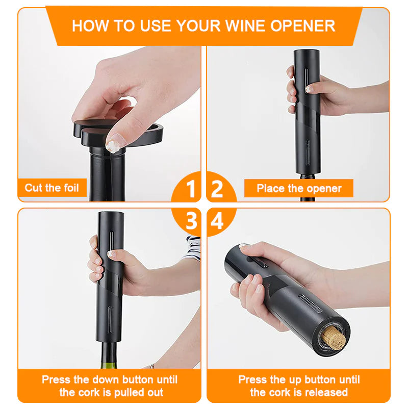 Vinx™ - 5-in-1 Wine Opener Set - The Nerd Brands